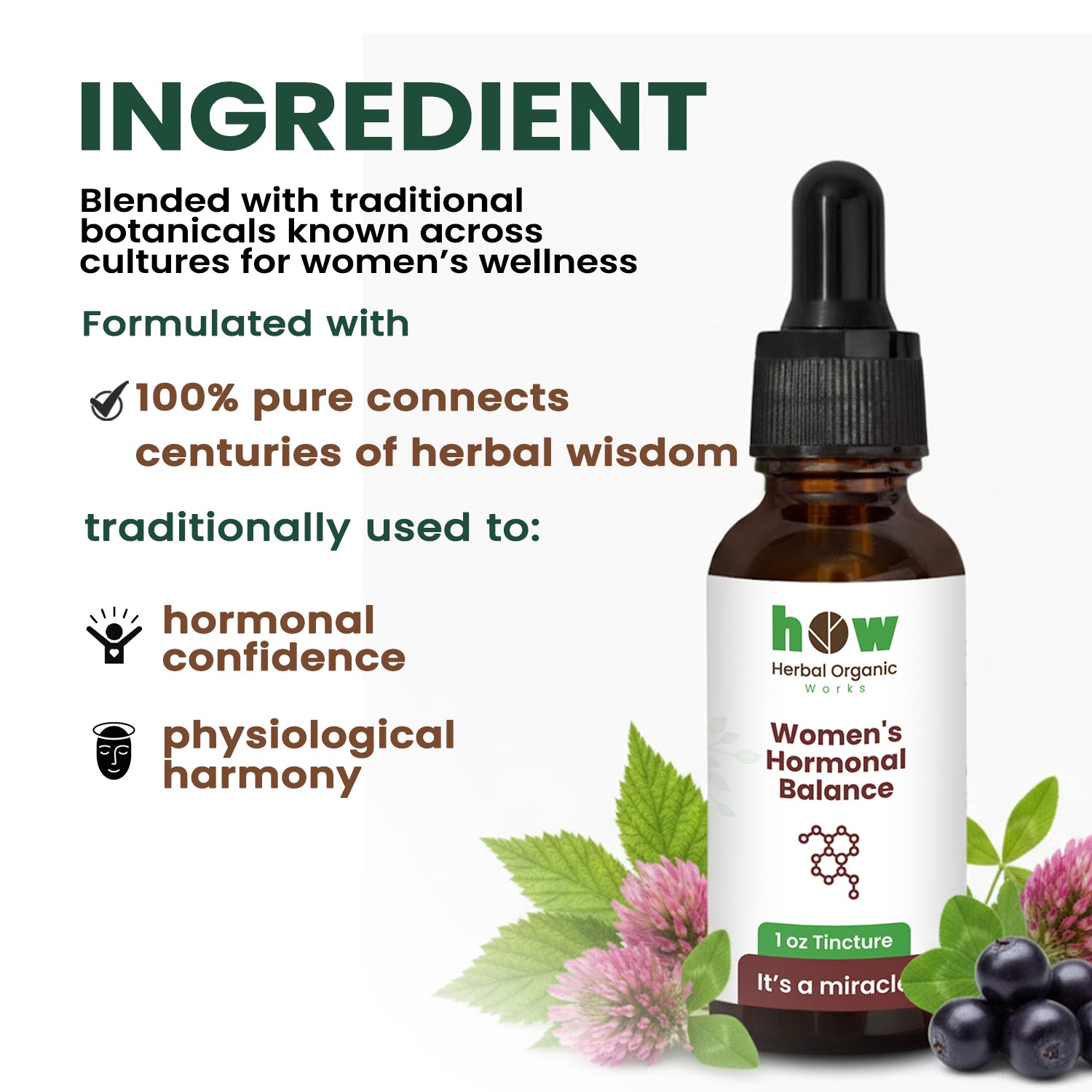 Women's Hormonal Balance Tincture ingredients