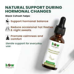 black cohosh extract support hormons