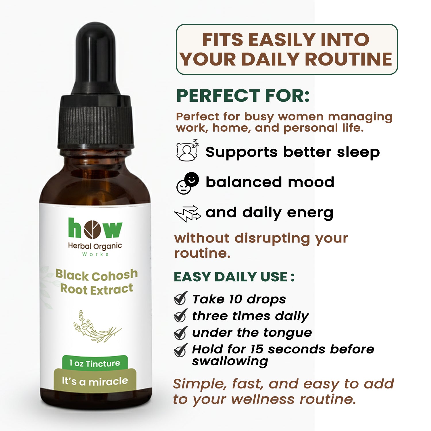 Black cohosh extract works