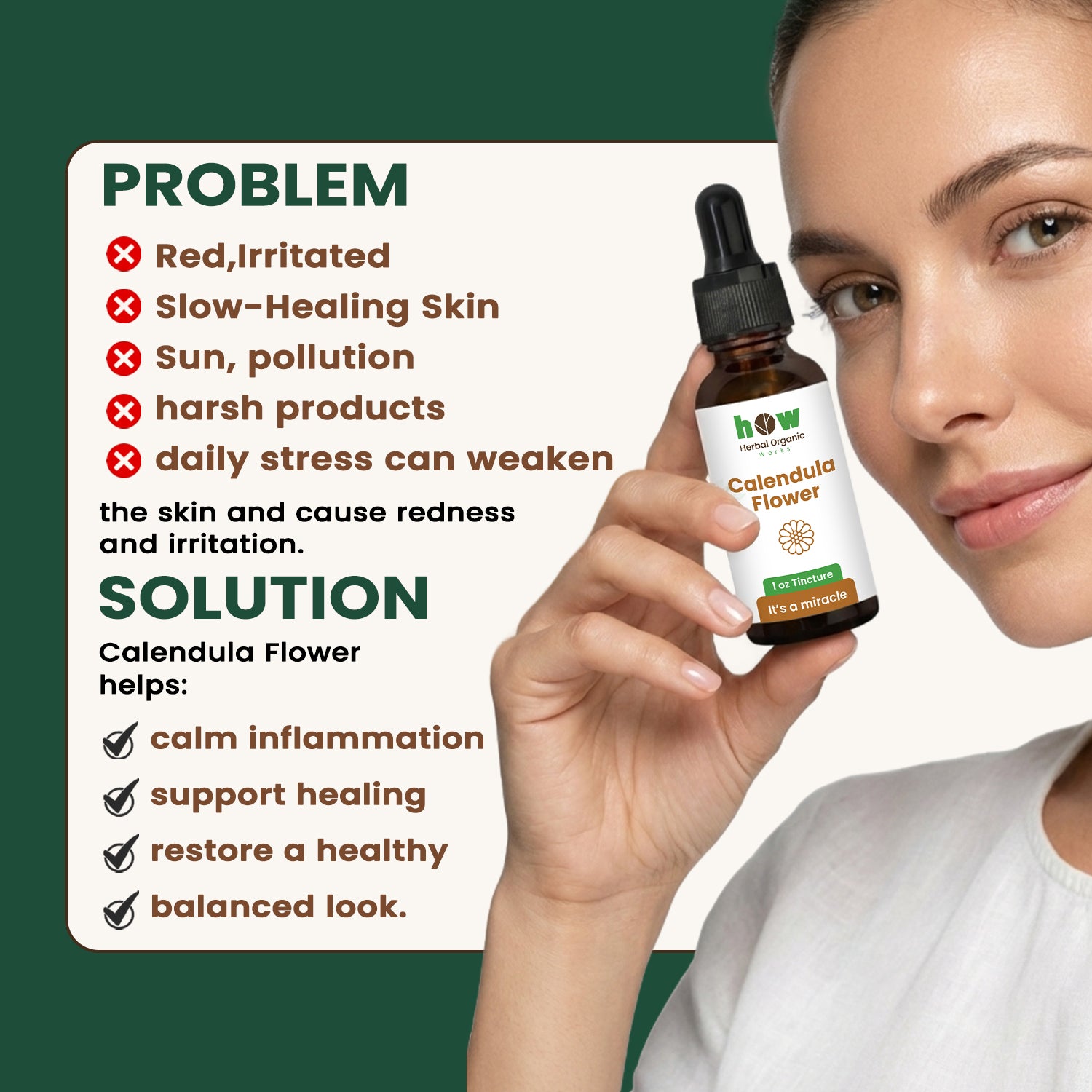 calendula flower extract problem solution