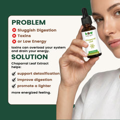 chaparral leaf extract problem solution