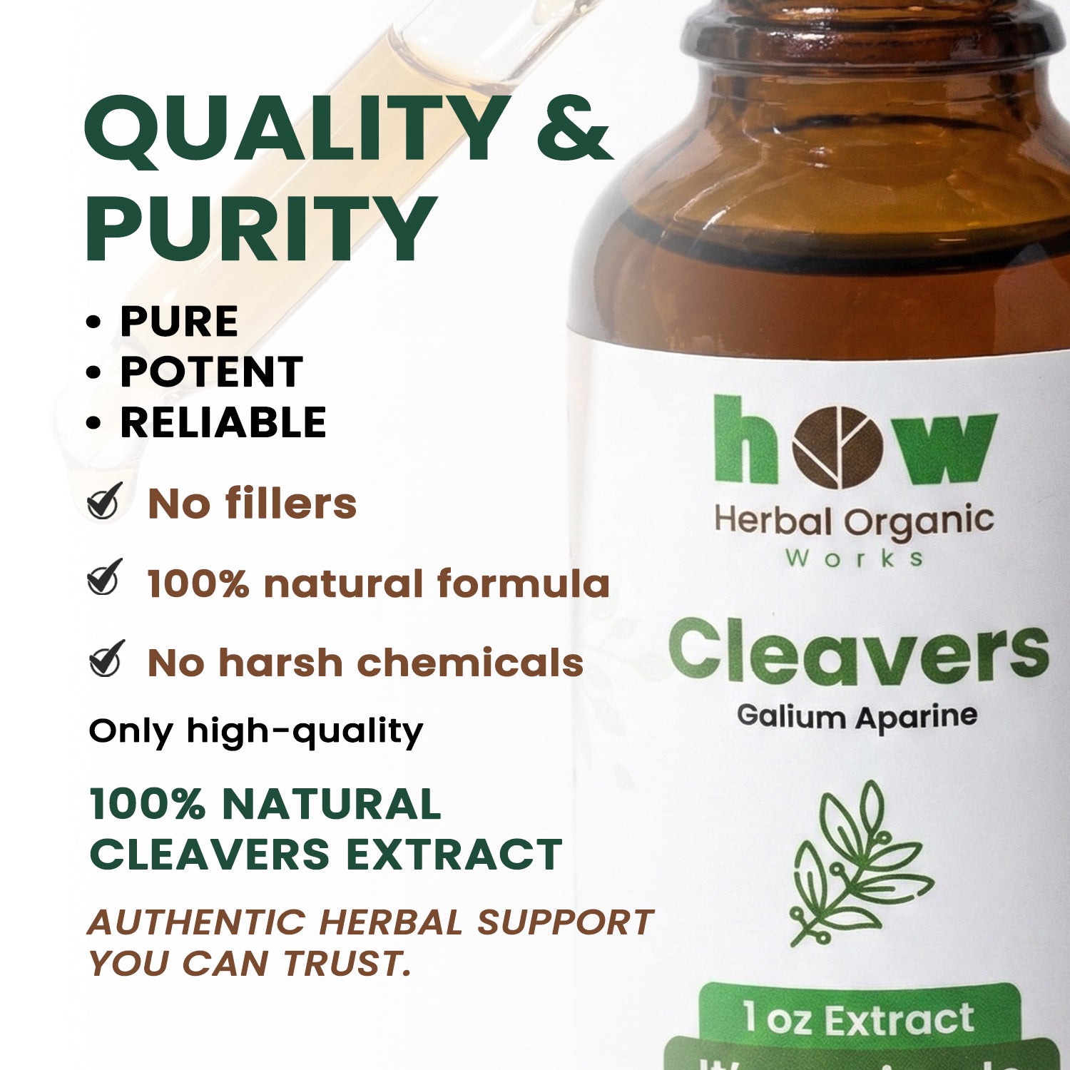 cleavers extract quality