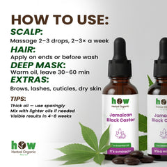 jamaican black castor oil uses