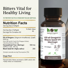 oil of oregano softgels Nutrition Facts