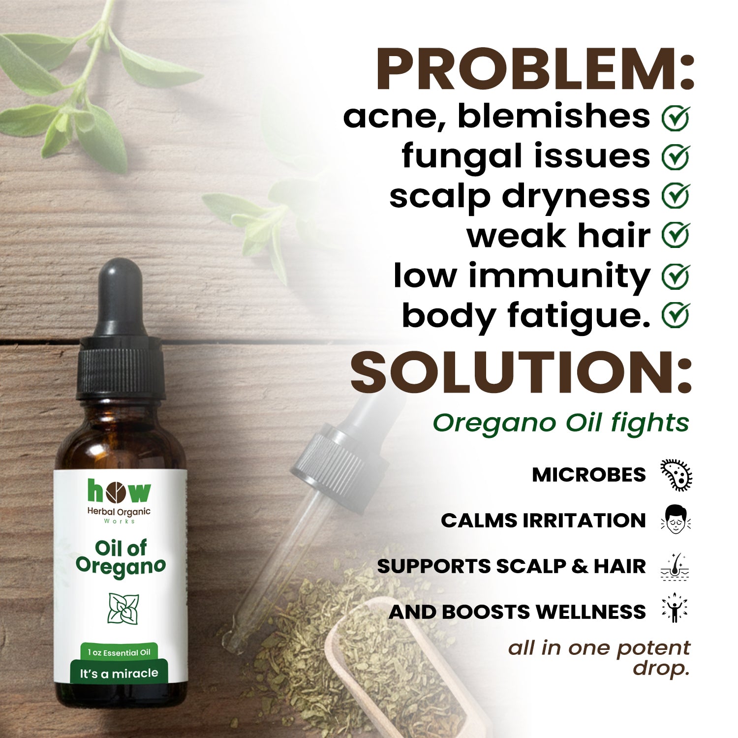 Oregano oil problem solution