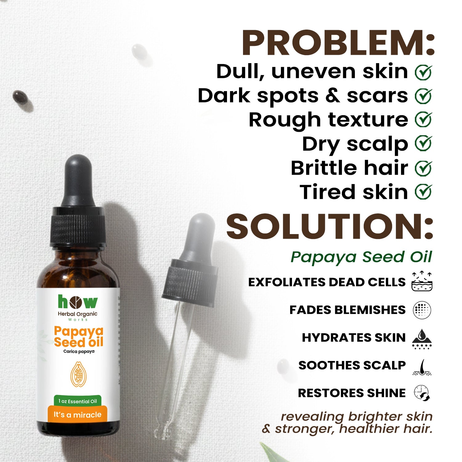 papaya seed oil problem solution