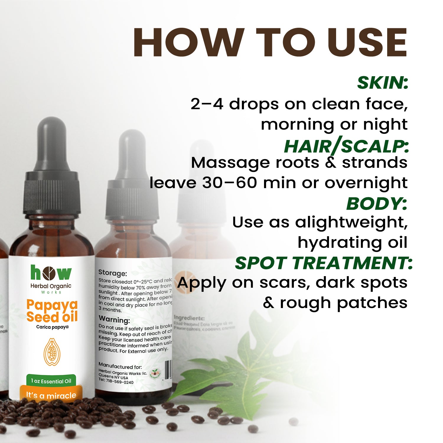 papaya seed oil uses