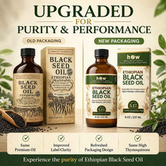 Ethiopian Black Seed Oil 100% Pure, Unfiltered & Cold-Pressed Up To 5.17% TQ