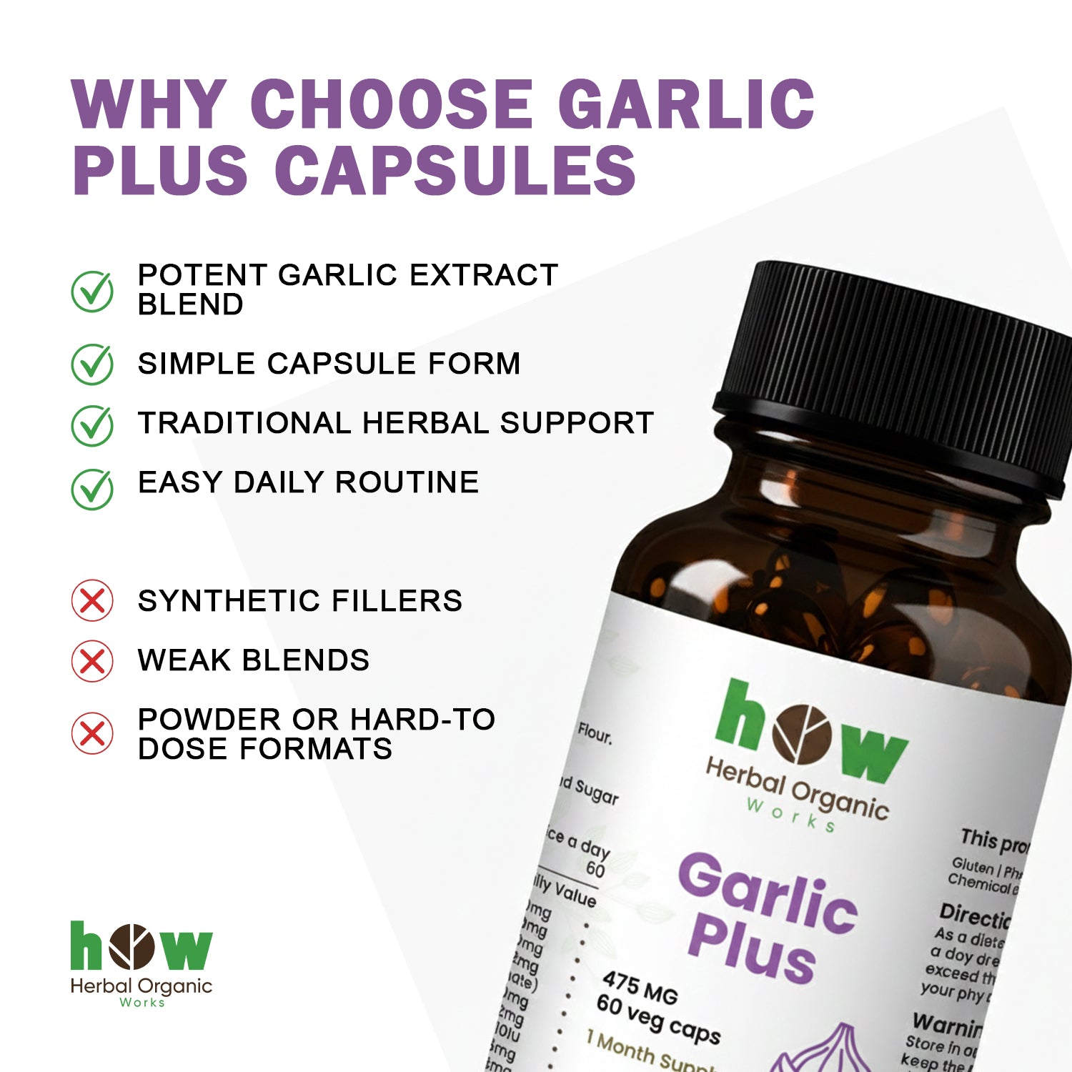 why choose Garlic plus capsules