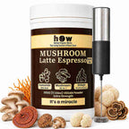 Mushroom Latte Espresso | Functional Mushroom Coffee with Shilajit & Curcumin