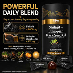 Shilajit + Ethiopian Black Seed Oil Gummies