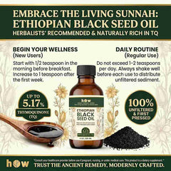 Black Seed Oil 4oz | Cold Pressed Ethiopian Nigella Sativa