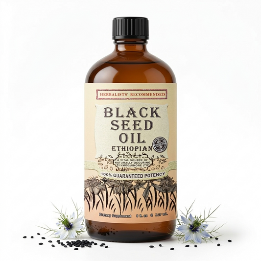 Black Seed Oil Ethiopian 100% Pure Cold-Pressed Ethiopian Nigella Sativa Oil
