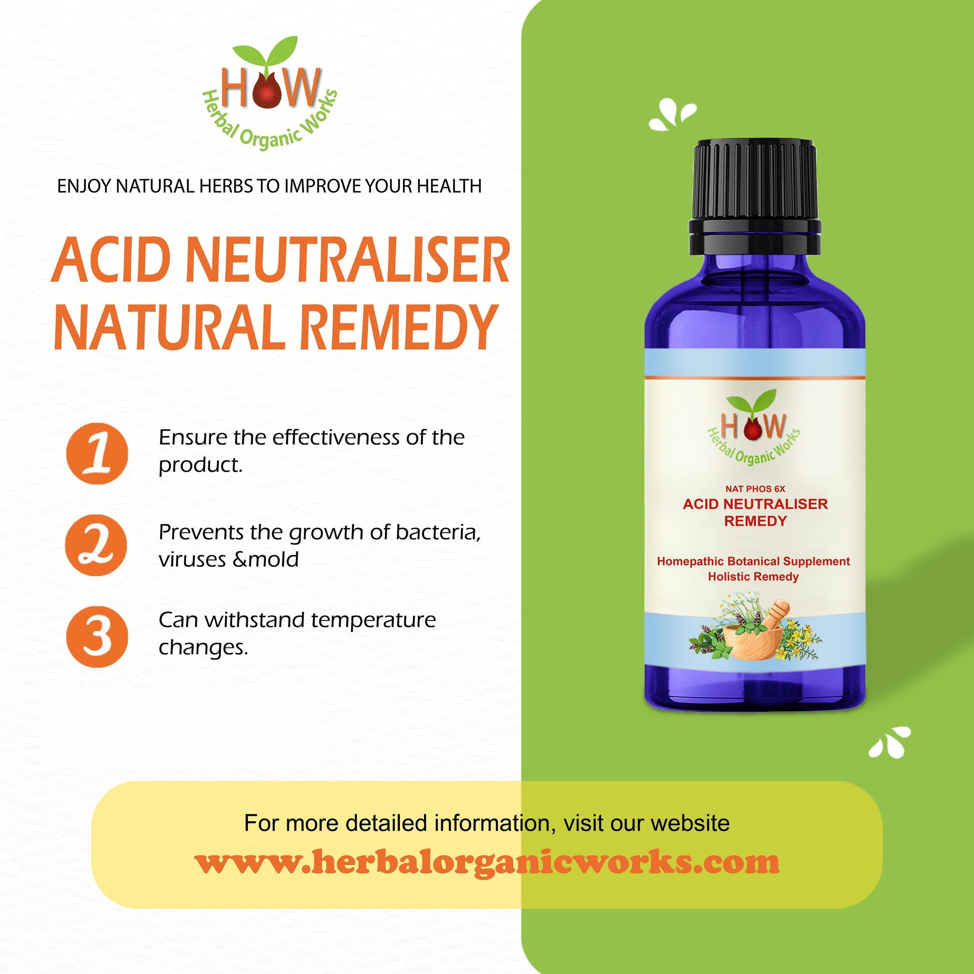 ACID NEUTRALISER REMEDY | NAT PHOS 6x