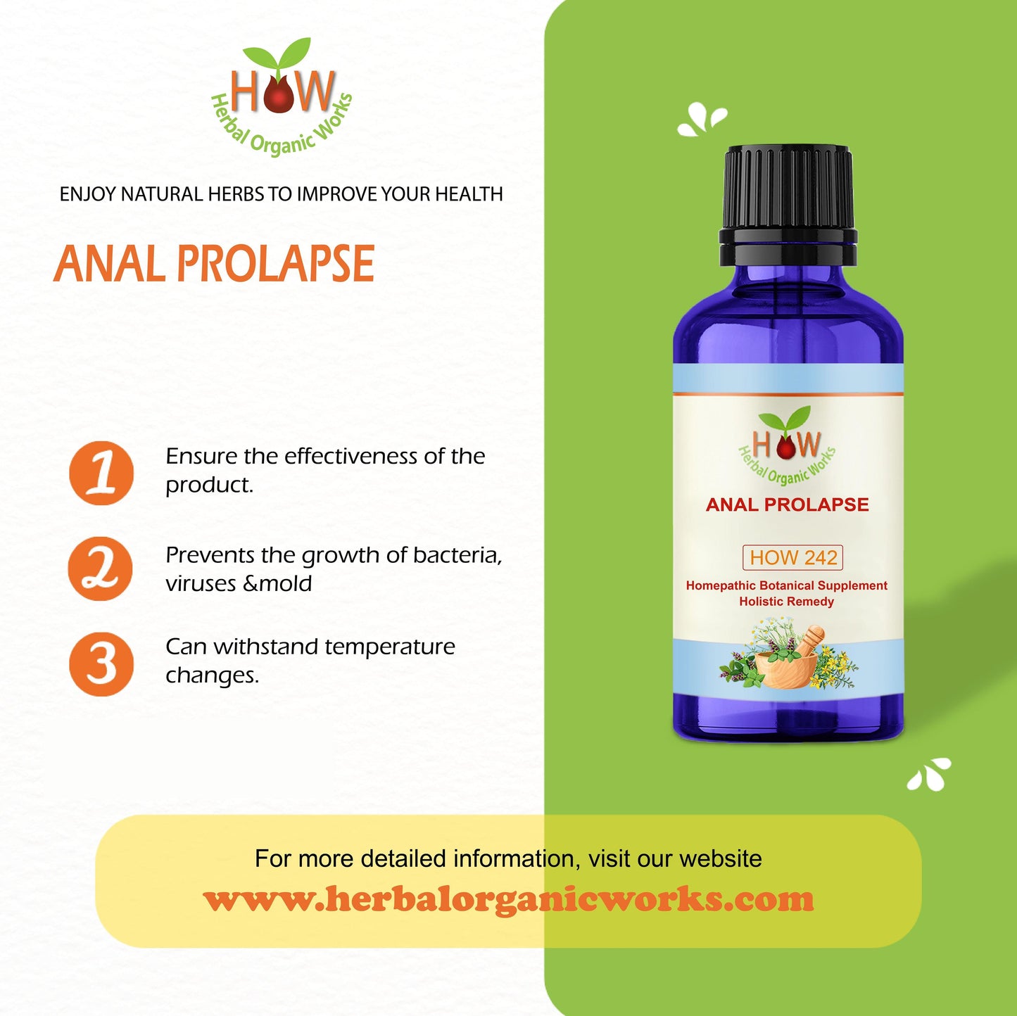 ANAL PROLAPSE NATURAL REMEDY (HOW242)