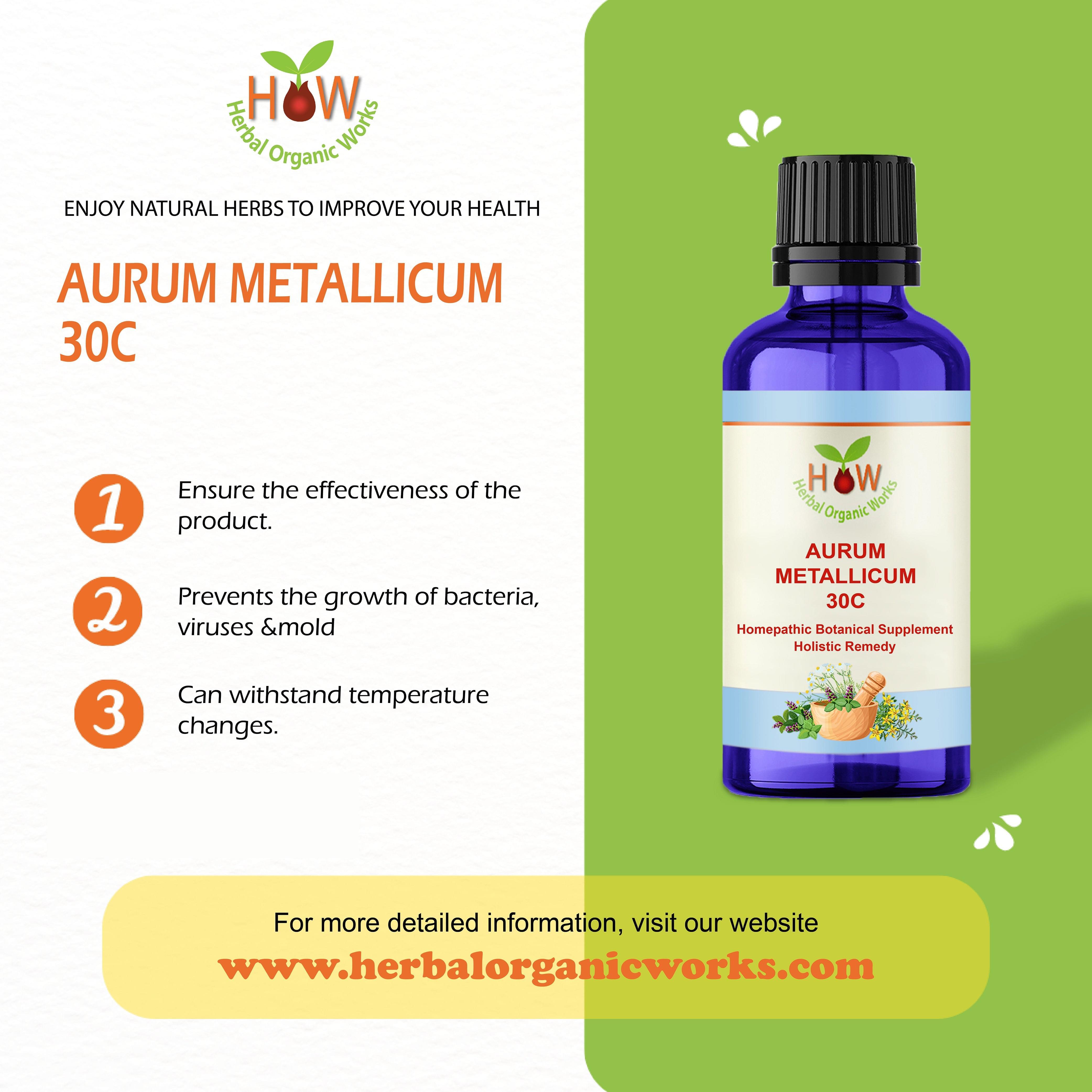 AURUM METALLICUM 30C