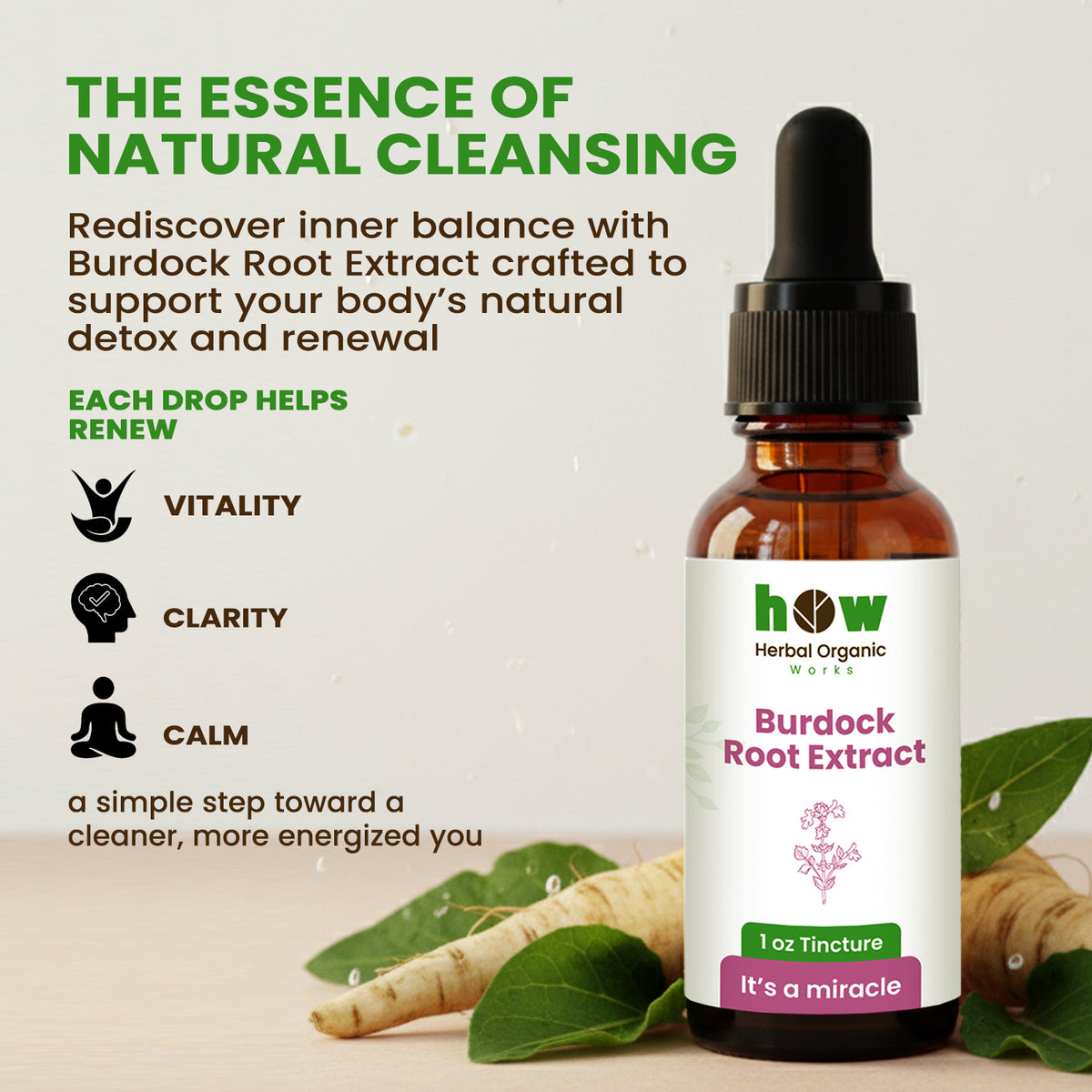 Burdock Root Extract – 100% Pure Herbal Tincture 30ml