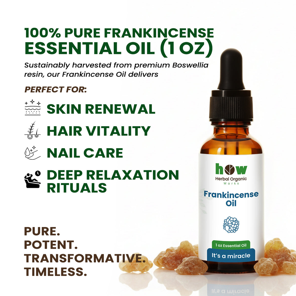Frankincense Oil – 100% Natural Essential Oil for Hair & Skin