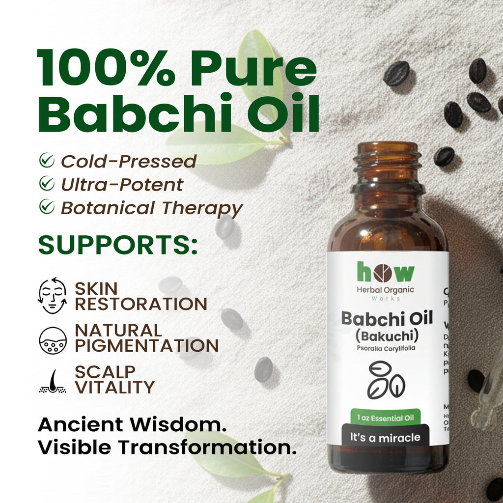 Babchi Oil – Pure Herbal Cold-Pressed for Hair & Skin | 1 oz
