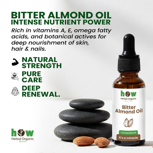 Bitter Almond Oil – Natural Care for Skin & Hair | 1 oz