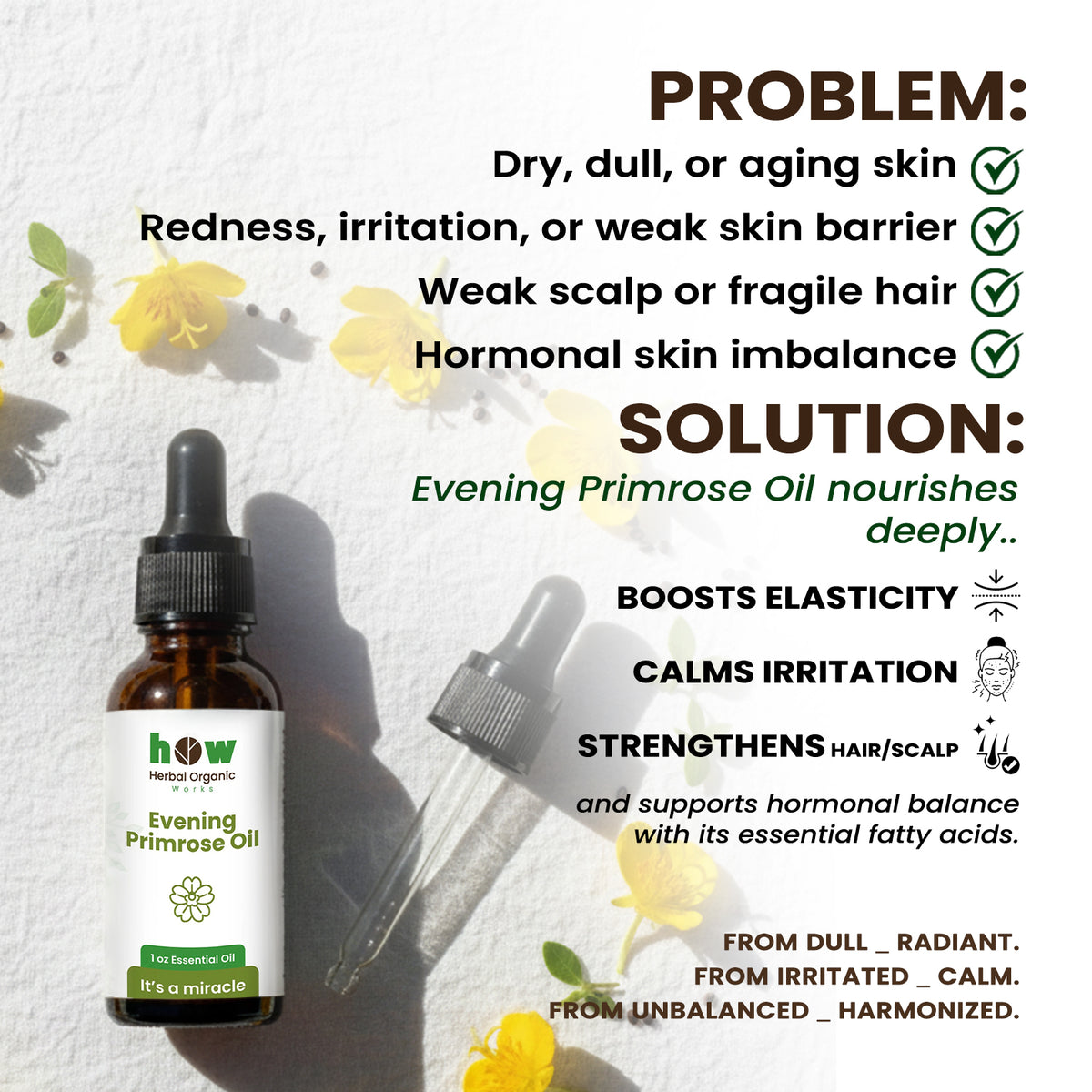 Evening Primrose Oil – Pure Herbal Support for Women | 30ml