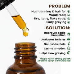 Bhringraj Hair Oil by Herbal Organic Works – 100% Pure Natural Oil for Hair Growth, Thick Hair & Healthy Scalp