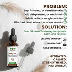 Emu Oil – Pure Skin, Hair & Massage Oil | 1 fl oz