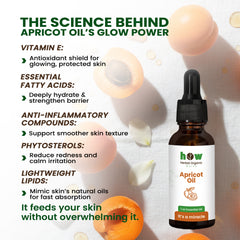 Apricot Essential Oil – Antioxidant & Vitamin E Rich Moisturizer by Herbal Organic Works | For Face, Skin & Hair