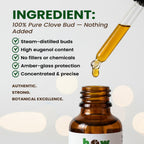 Clove Bud Oil – Pure Essential Oil for Teeth & Skin | 1 oz
