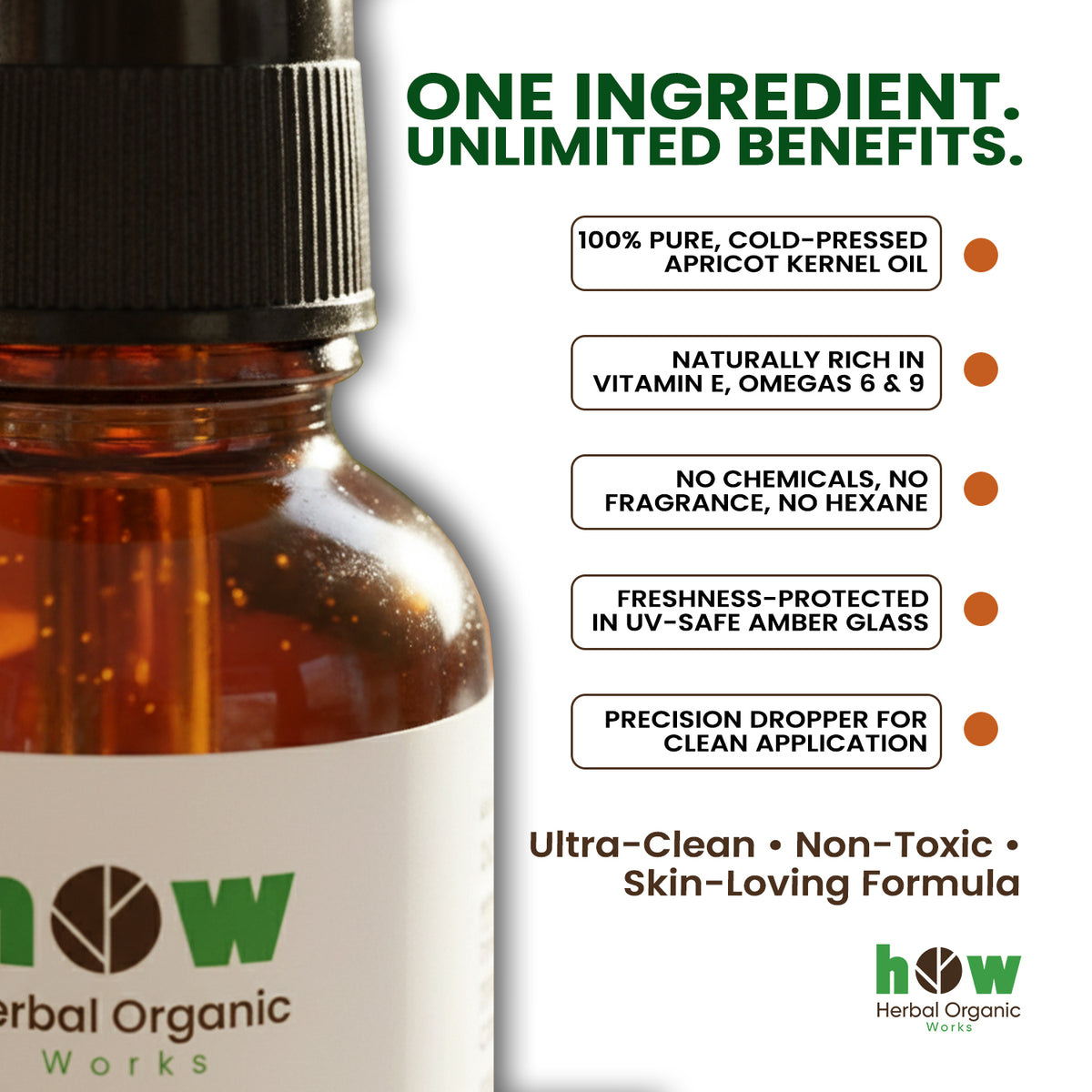 Apricot Essential Oil for Face, Skin & Hair