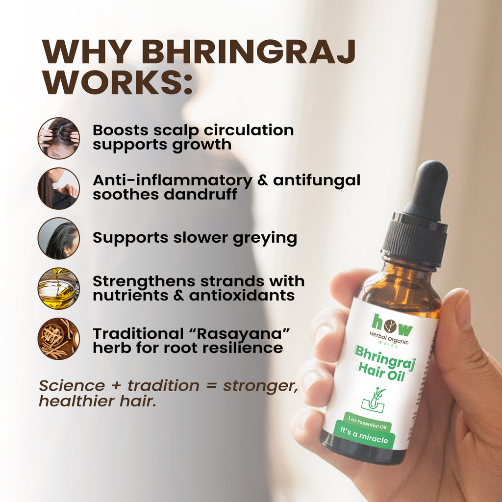 Bhringraj Hair Oil – 100% Pure for Hair Growth & Scalp