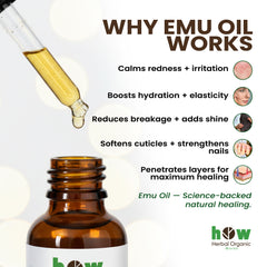 Emu Oil – Pure Skin, Hair & Massage Oil | 1 fl oz