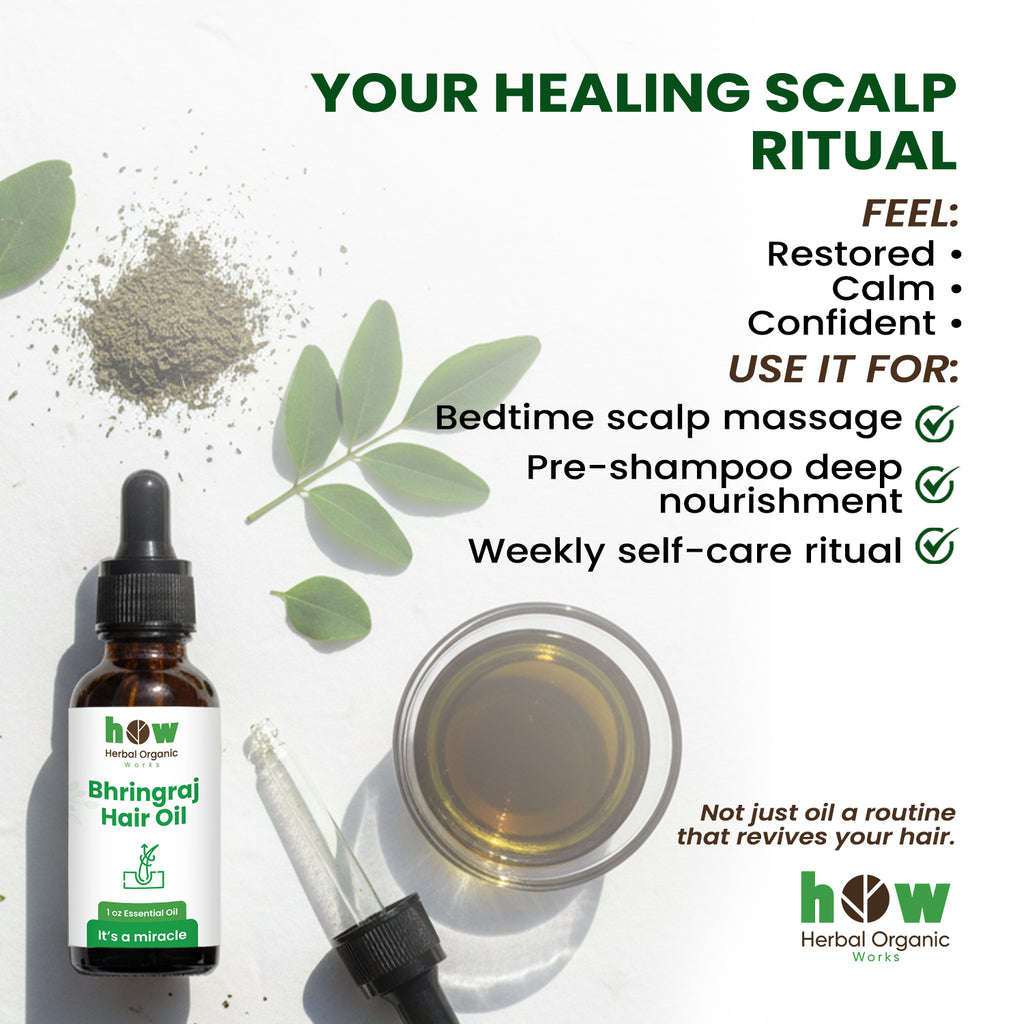 Bhringraj Hair Oil – 100% Pure for Hair Growth & Scalp