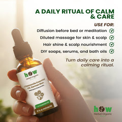 Chamomile Essential Oil – Herbal Organic Works 100% Pure Natural Oil for Diffuser & Aromatherapy | 1 oz Glass Bottle