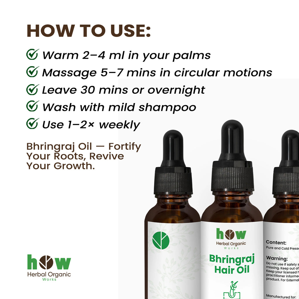Bhringraj Hair Oil – 100% Pure for Hair Growth & Scalp