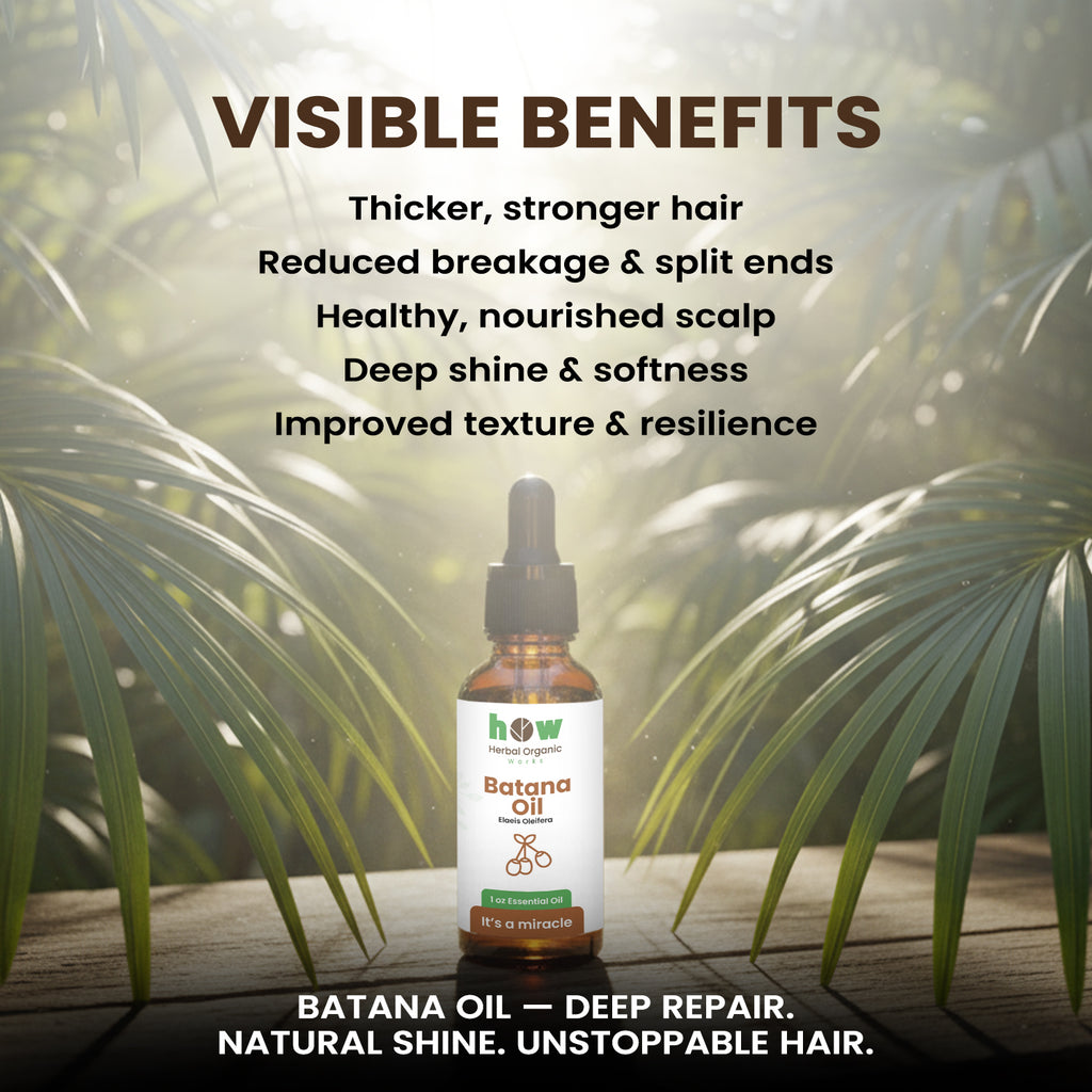Batana Oil – 100% Pure Hair Growth & Repair Oil | 1 oz