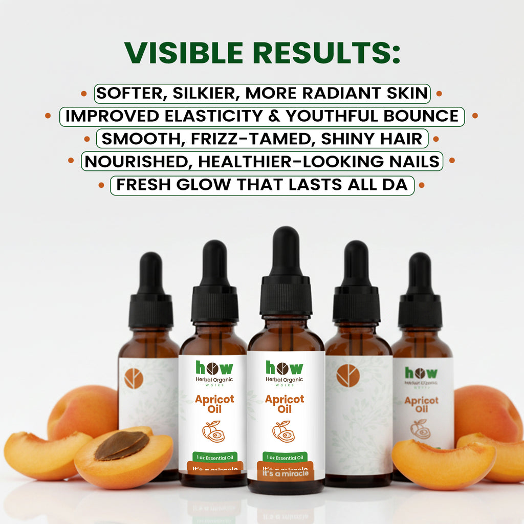 Apricot Essential Oil for Face, Skin & Hair