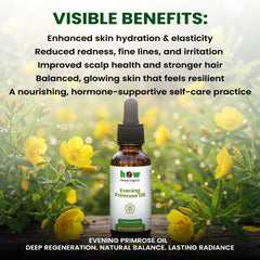 Evening Primrose Oil – Herbal Organic Works 100% Pure Oil for Women’s Health & Skin Care | 30ml