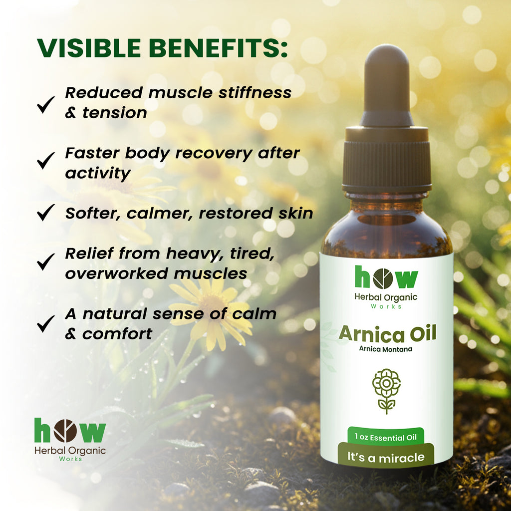 Arnica Carrier Oil – Pure Natural Oil for Skin & Muscle Relief