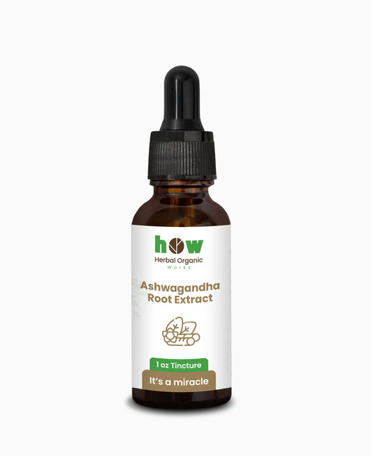 Ashwagandha Root Extract – 1 oz Glass Bottle with Dropper