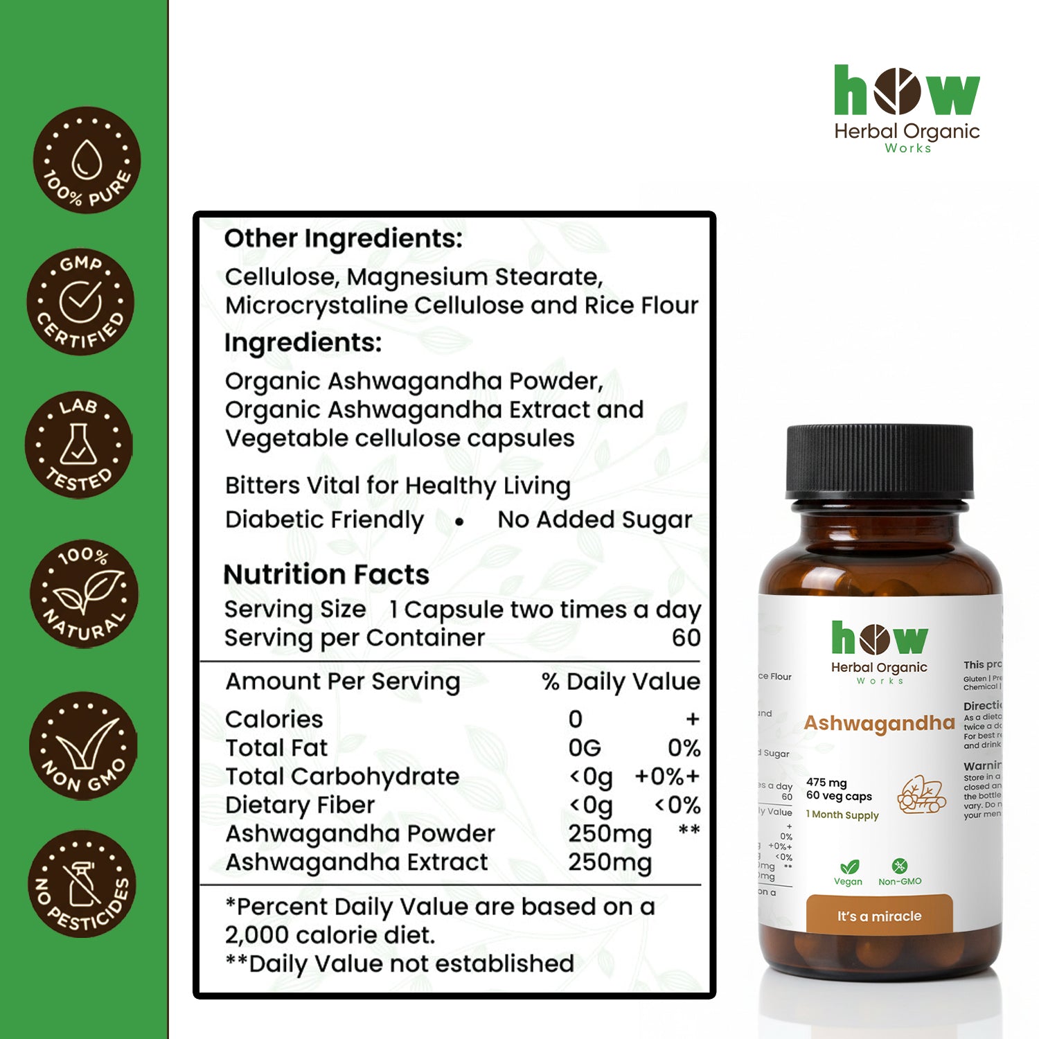 Ashwagandha Capsule Nutrition Facts
