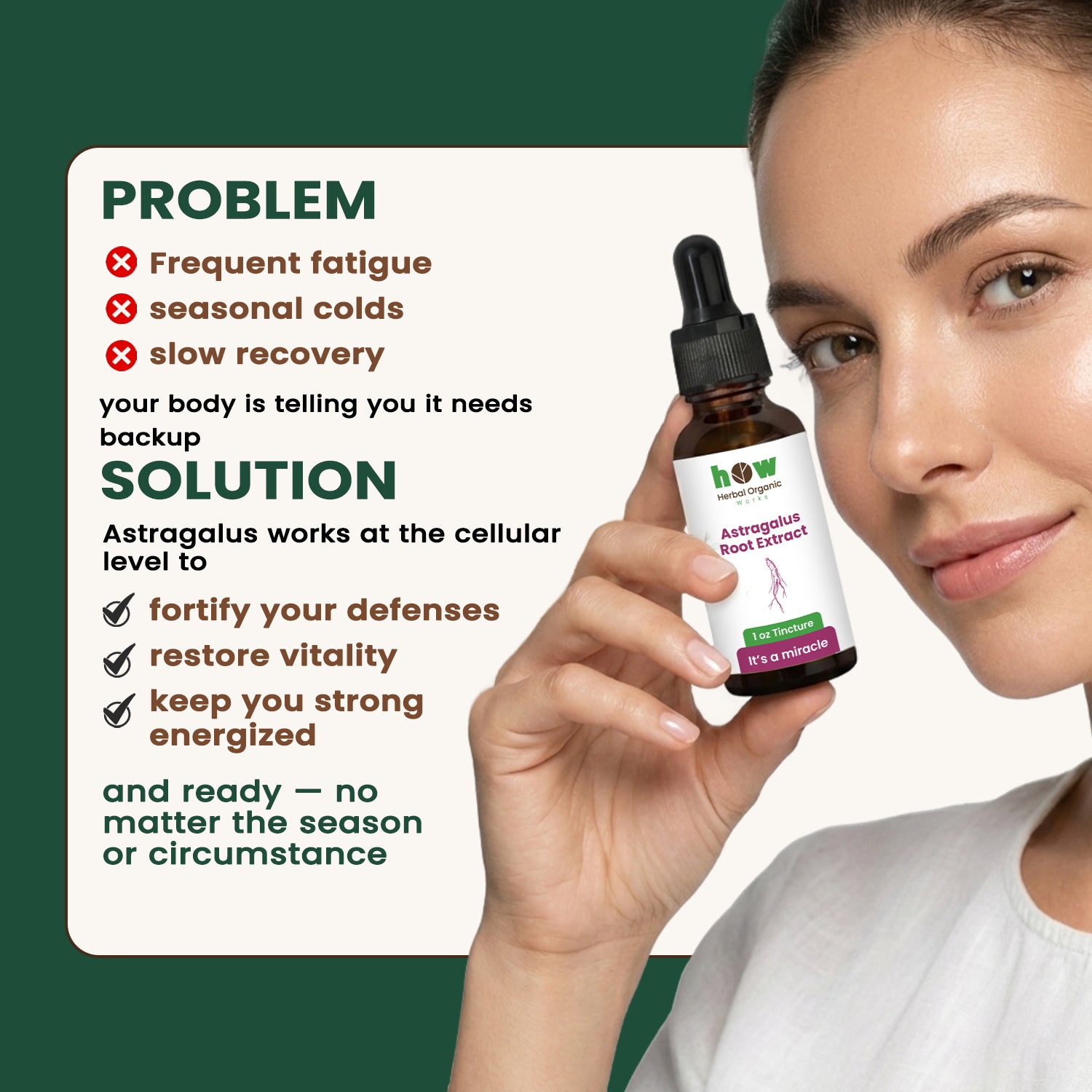 Astragalus extract problem solution