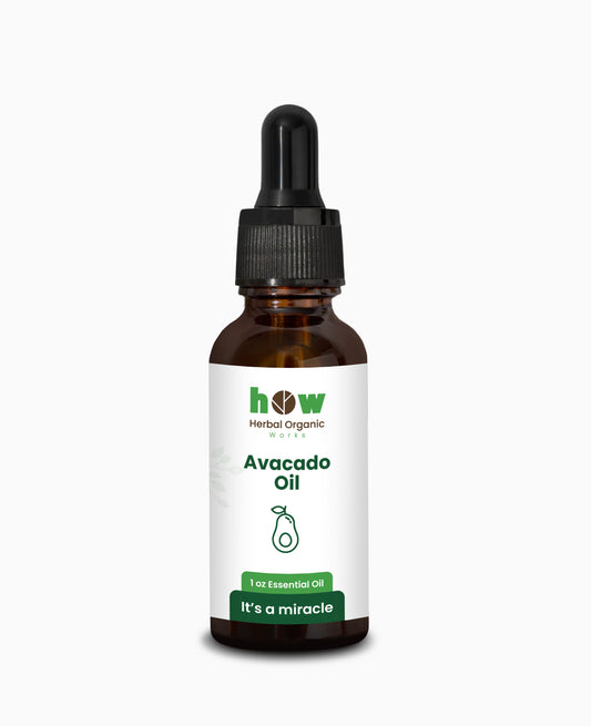 Avocado Oil – Herbal Organic Works 100% Pure Cold-Pressed Oil for Hair & Skin | Non-Greasy & Hexane-Free