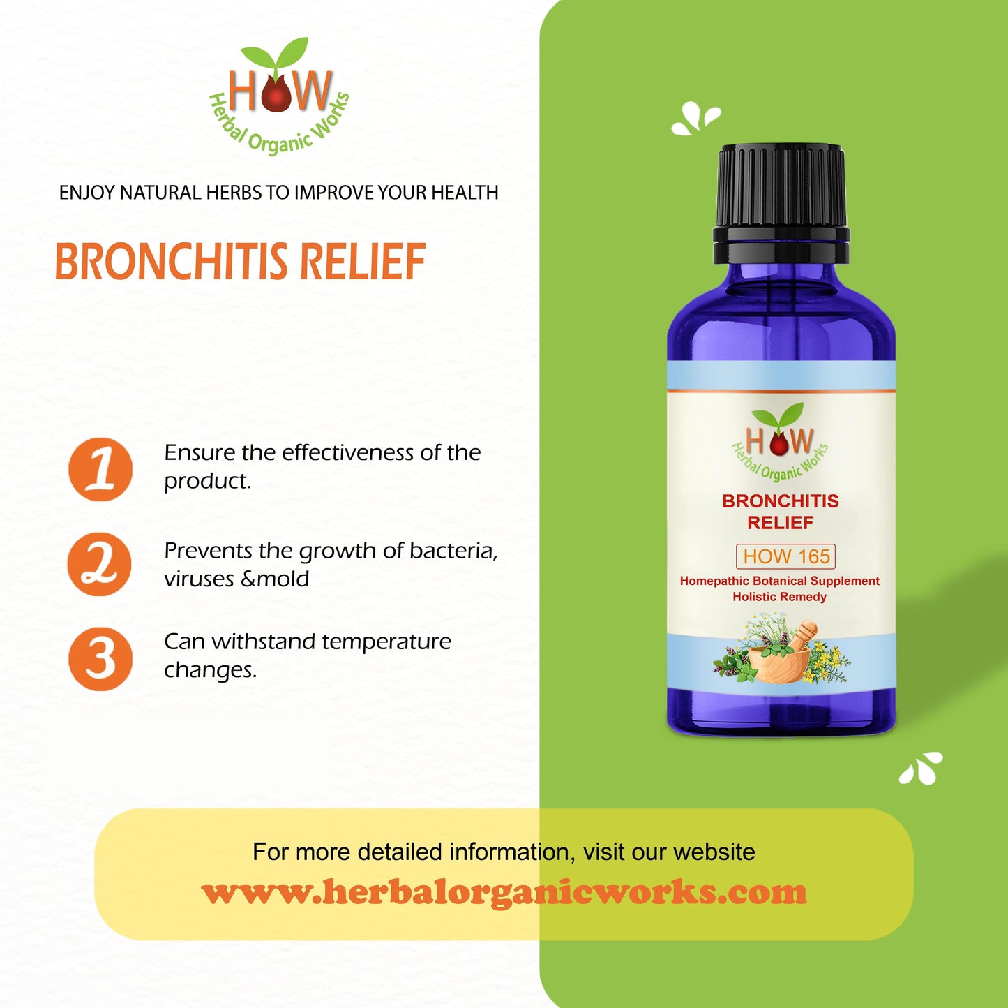 BRONCHITIS RELEIF NATURAL REMEDY-(HOW165)