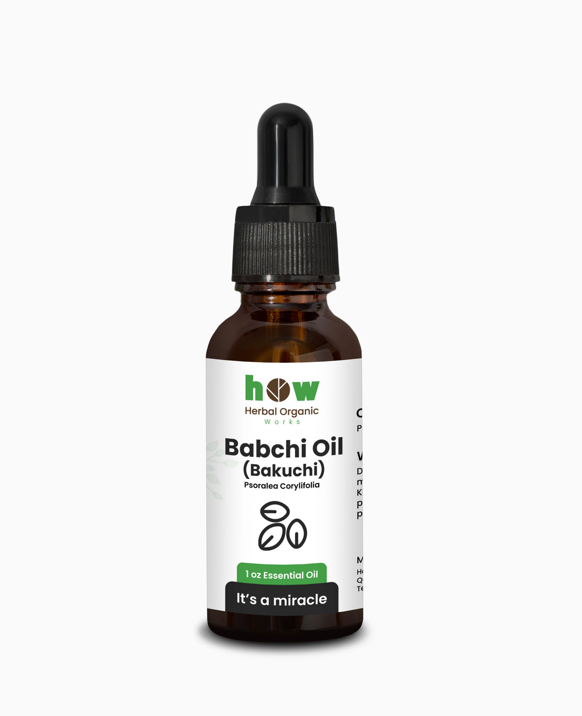 Babchi Oil – Pure Herbal Cold-Pressed for Hair & Skin | 1 oz
