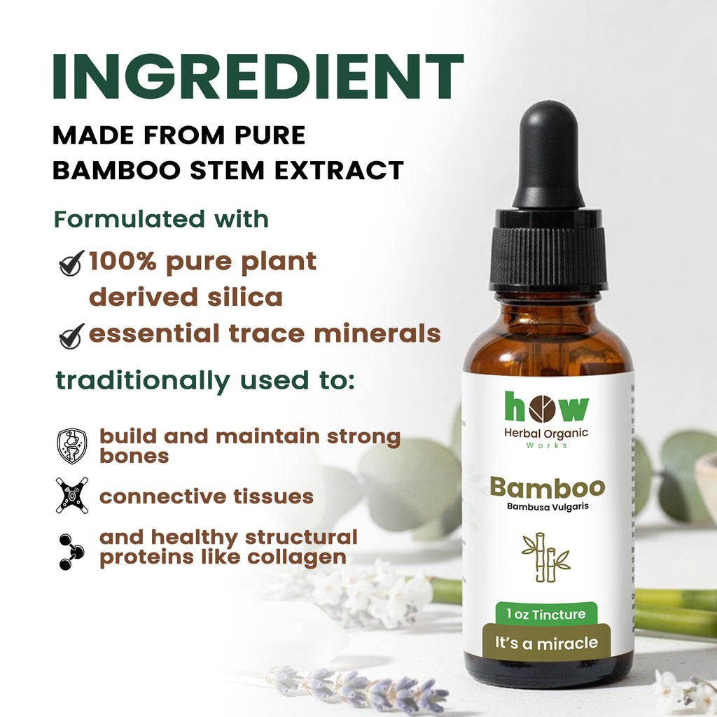 Bamboo tincture ingredients
