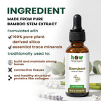 Bamboo tincture ingredients