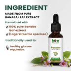 Banaba tincture ingredients