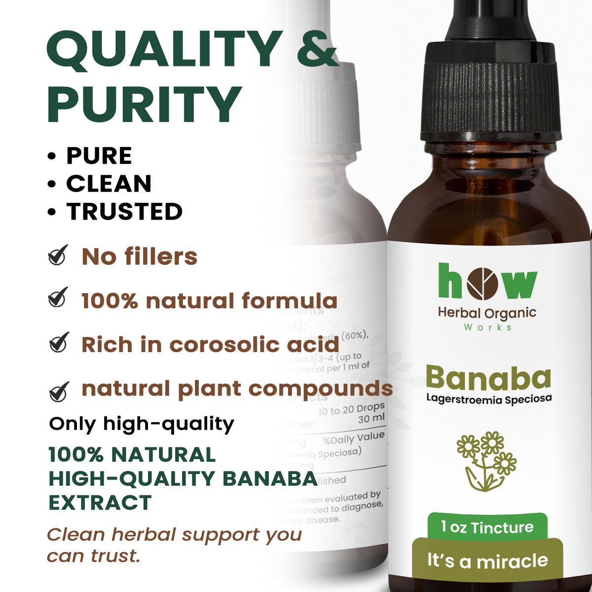 Banaba tincture quality