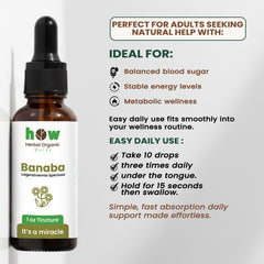 Banaba tincture uses
